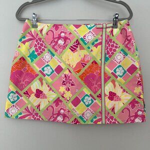 Vintage Lilly Pulitzer Mini Skirt with Shorts